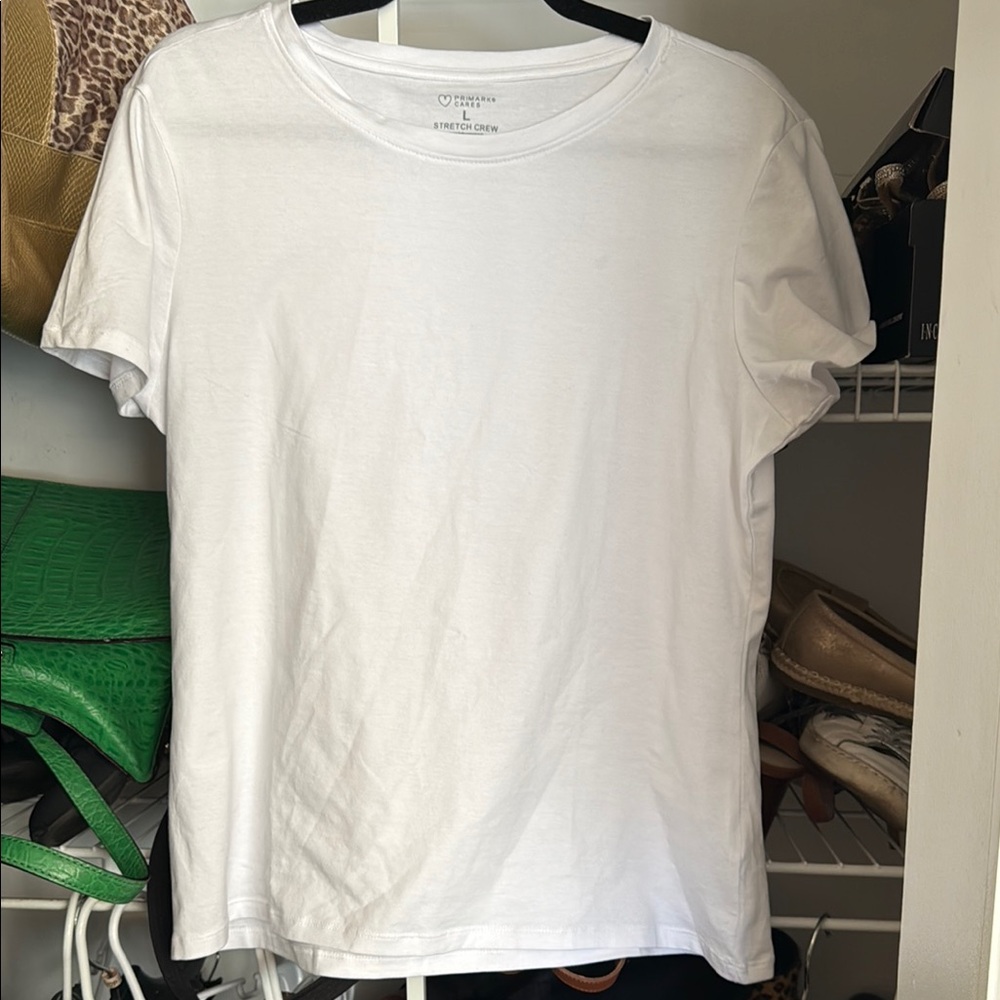 Primark White Short Sleeve Tee